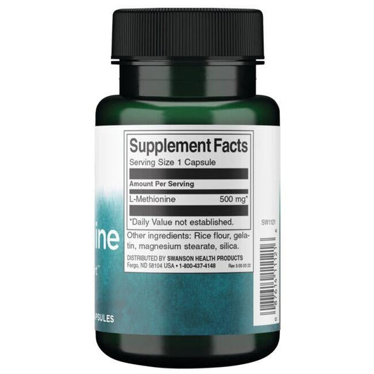L-metionina 100% pura 500mg (30 caps) / L-methionine 500mg (30 caps)