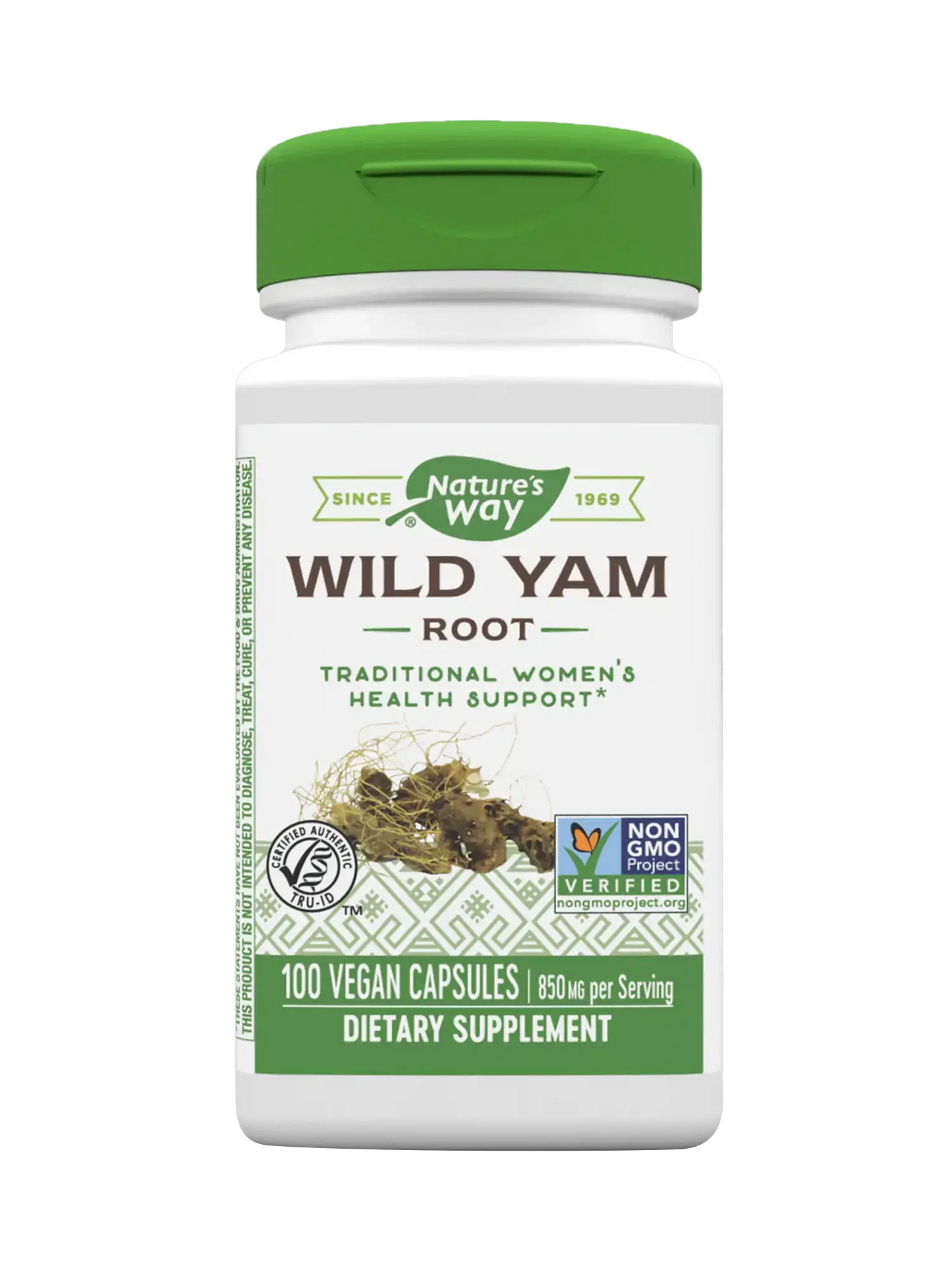 Ñame Silvestre - Raíz - 850mg - 100 Cápsulas Veganas