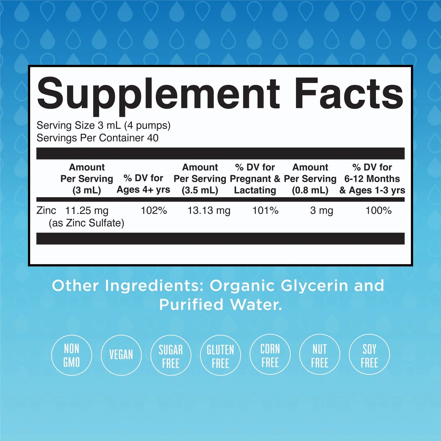 Zinc iónico líquido (120ml) / Zinc Drops, Unflavored, Org, (4oz)