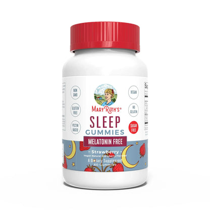 Gomitas para dormir para adultos sin melatonina sabor fresa 60 gomitas / Adult Sleep No Melatonin Gummies, Strawberry, 60 ct