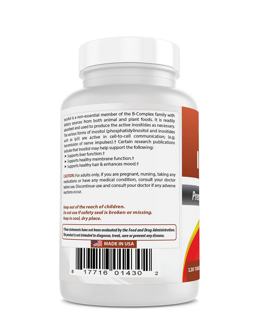 Inositol 1000 mg (120 tabs), Best Naturals