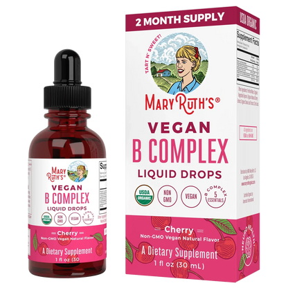 Gotas de complejo B (30ml) / B Complex Drops, Cherry, Org, (1oz)