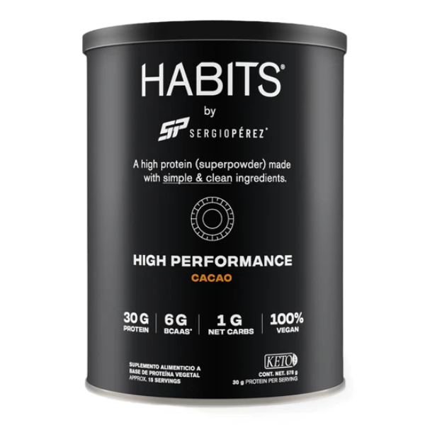 Proteína sabor Cacao para Alto Rendimiento (578 gr), Habits