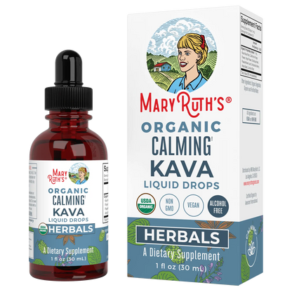 Gotas Líquidas Calmantes de Kava Orgánicas (30ml) / Kava Drops, Org, (1oz)