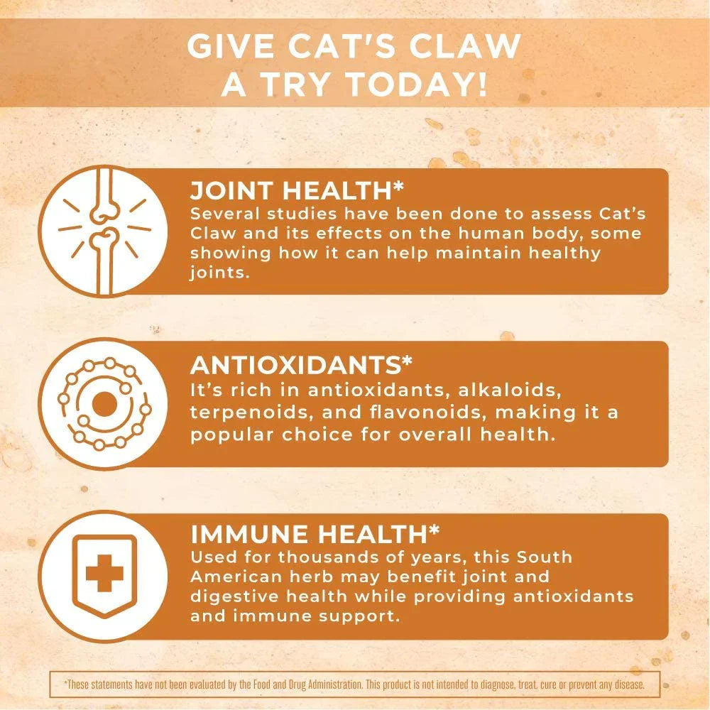 Gotas líquidas de uña de gato (30ml) / Cat's Claw Drops, (1oz)