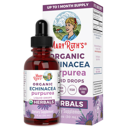 Gotas líquidas de hierbas orgánicas Echinacea Purpurea (30ml) / Echinacea Purpurea Drops, Org, (1oz)