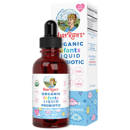 Probiótico Líquido para Bebés Orgánicos (30ml) / Infant Probiotic Drops, Unflavored, Org, 1 oz