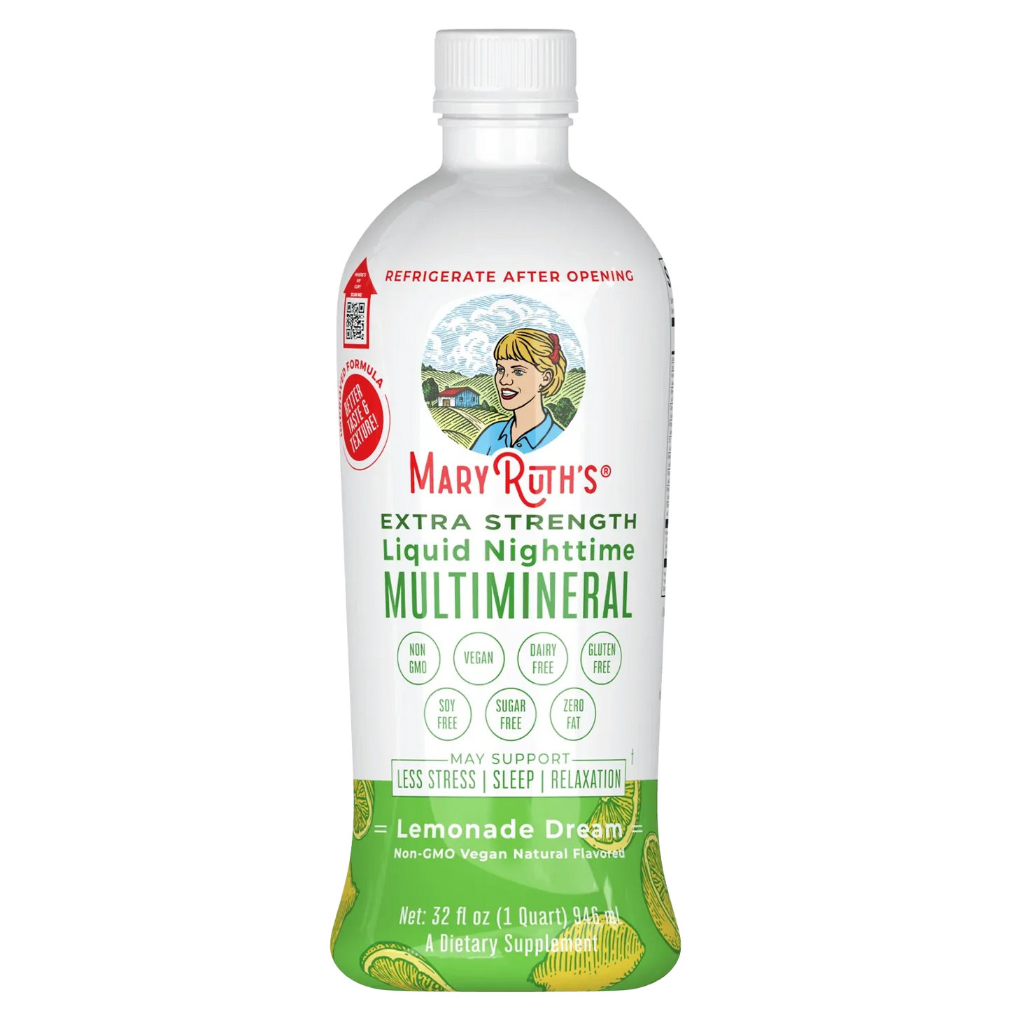 Multimineral nocturno extra fuerte/Nighttime Multimineral Liquid, Lemonade, 32 oz