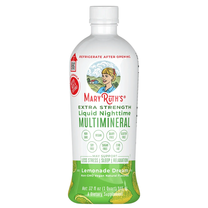 Multimineral nocturno extra fuerte/Nighttime Multimineral Liquid, Lemonade, 32 oz