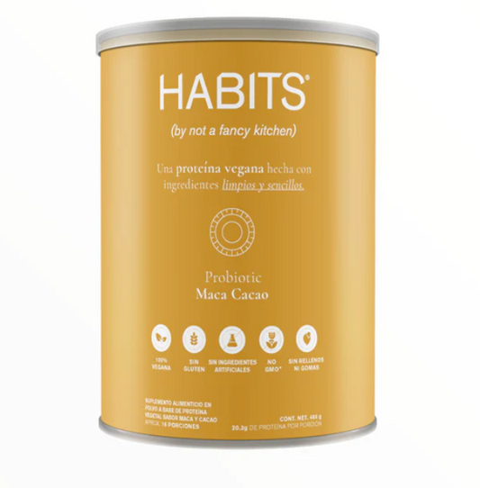 Proteina Probiotica sabor Maca Cacao (488 gr), Habits