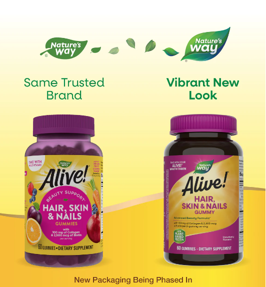 CC Alive!® Cabello, Piel y Uñas (60 gomitas), Nature's Way