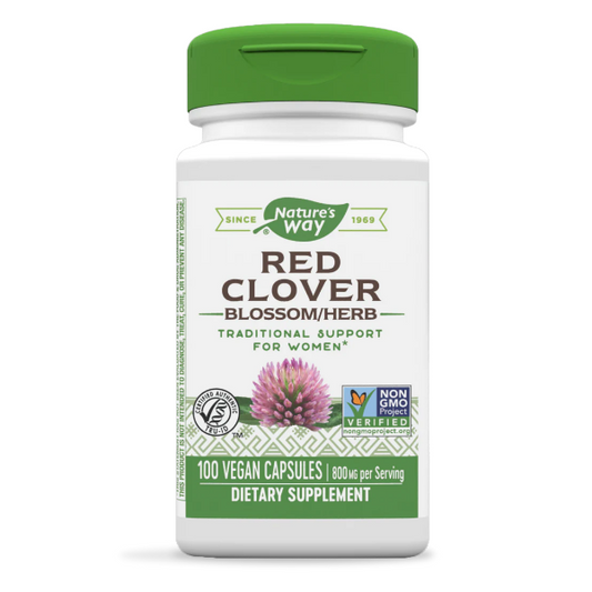 Trébol Rojo - Flor / Hierba - 800mg - 100 Cápsulas Veganas