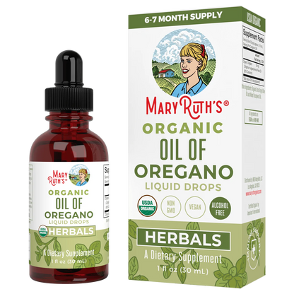 Gotas Líquidas de Aceite de Orégano Orgánico (30ml)/ Oil of Oregano Drops, Org, (1oz)