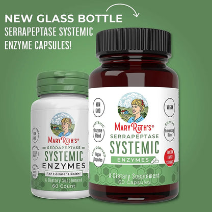 Enzimas Sistémicas Serrapeptasa (60 capsulas) / Serrapeptase Enzymes Capsules, Unflavored, (60 ct)