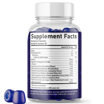 OFERTA 25% Ashwagandha + Melatonina 10 mg, Sleep Support (60 gomitas), Humble