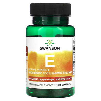 OFERTA 50% Vitamina E 200IU, 134.2 mg (100 Softgels), Swanson