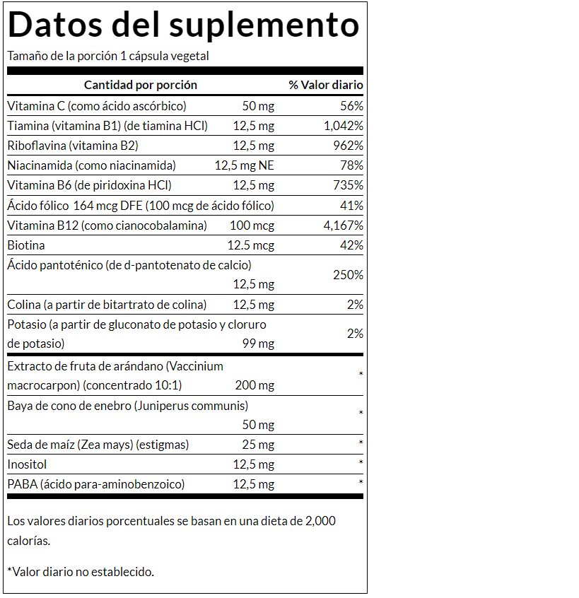 Apoyo Riñón-Tracto Urinario (60 vcaps) / Kidney Essentials (60 vcaps)