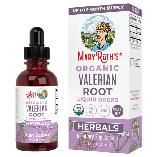 Gotas Líquidas de Raíz de Valeriana Orgánica (30m) / Valerian Drops, Org, (1oz)