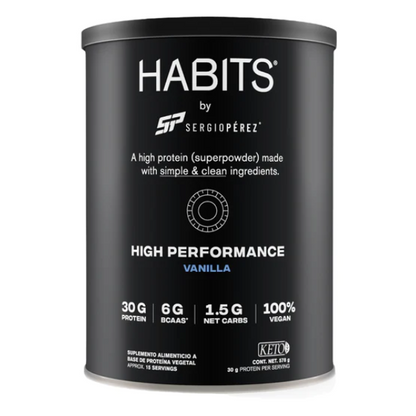 Proteina sabor Vainilla para Alto Rendimiento (578 gr), Habits