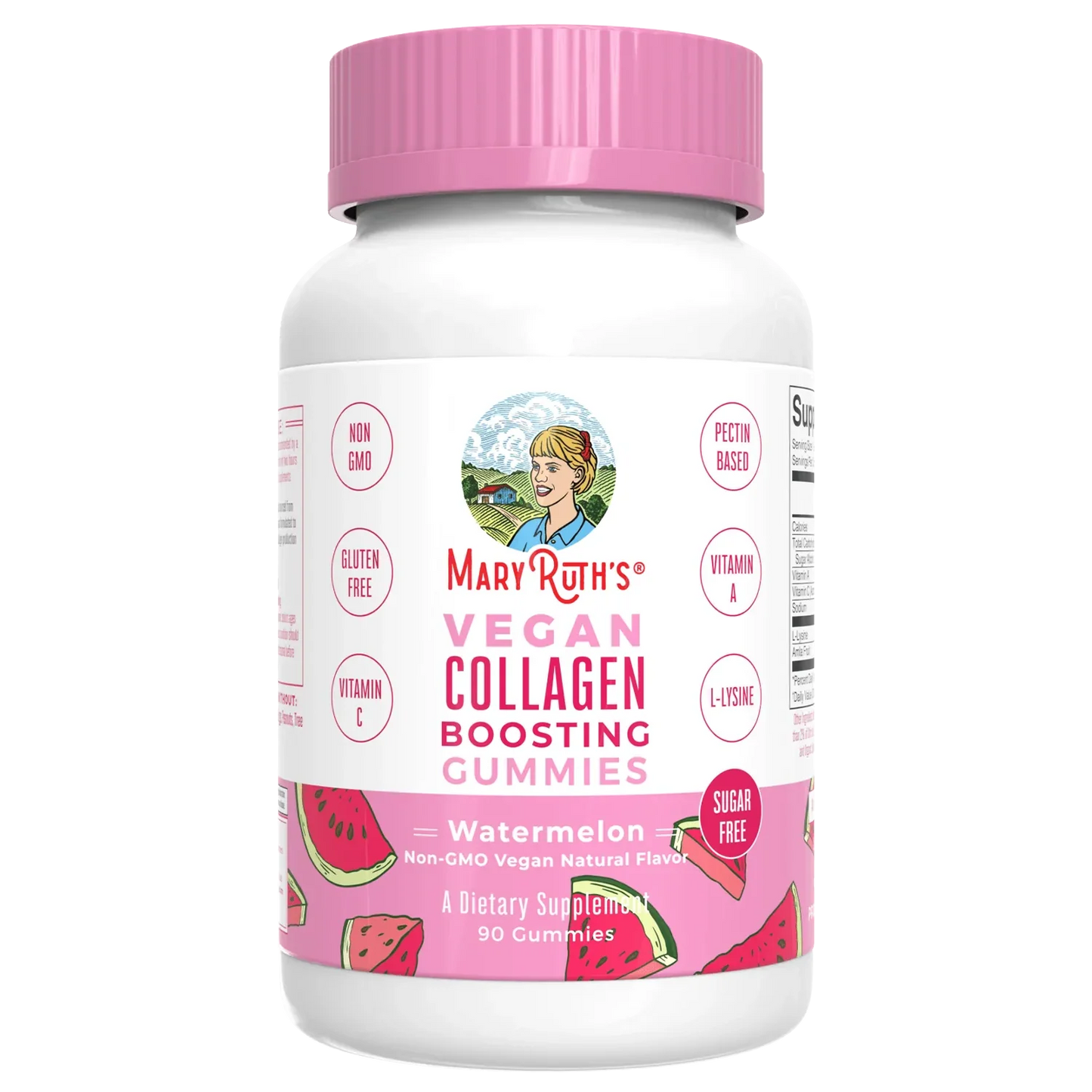 Gomitas potenciadoras de colágeno/ Collagen Boosting Gummies, Watermelon, 90 ct