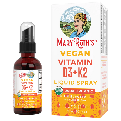 Spray Orgánico D3 + K2 (30ml) / Vitamin D3+K2 Spray, Unflavored, Org, (1oz)