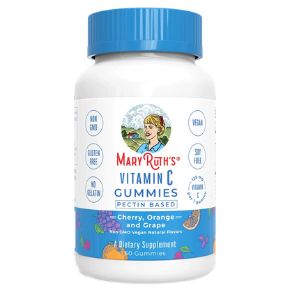 Vitamina C en gomitas (60 gomitas) / Vitamin C Gummies, Cherry Orange & Grape, (60t)