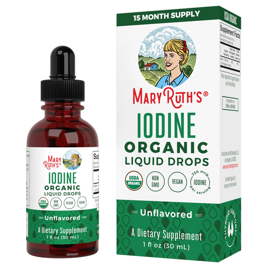 Gotas líquidas de yodo naciente (30ml) / Iodine Drops, Unflavored, Org, 1 oz