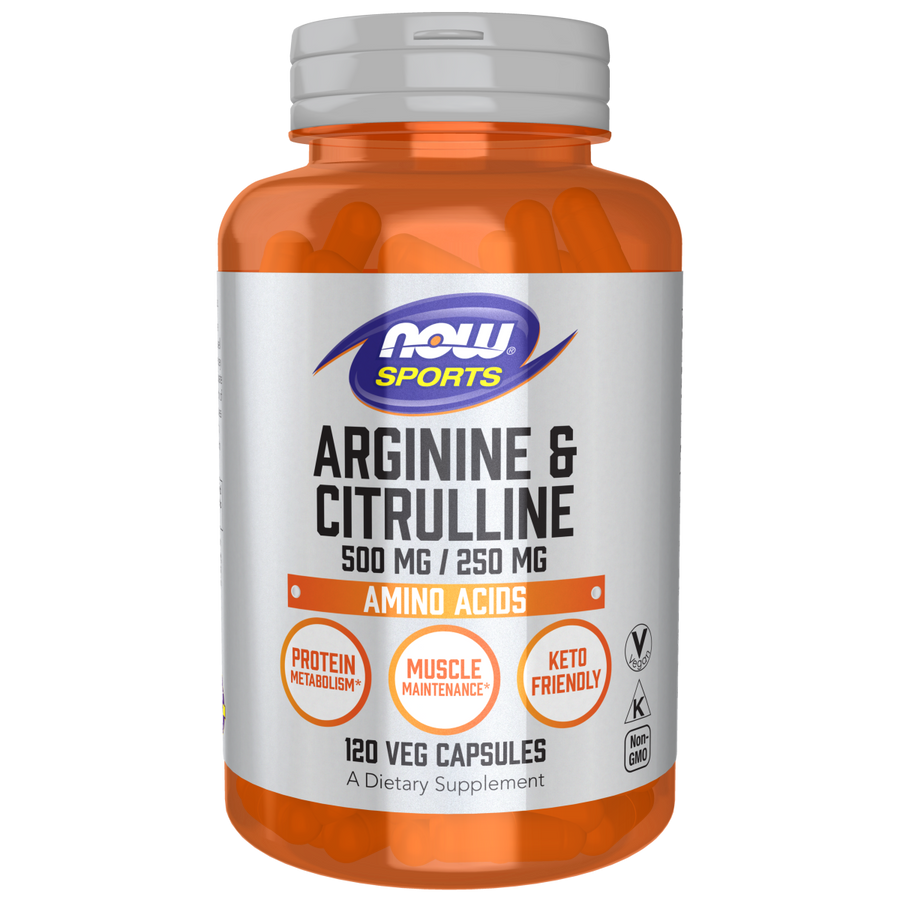 Arginina y Citrulina 500 mg / 250 mg /Arginine & Citrulline 500 mg / 250 mg (120 VCAPS)