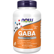 GABA 250mg Tabletas Masticables con Sabor a Naranja (90 Chewables) /GABA Orange Flavor Chewable Tablets