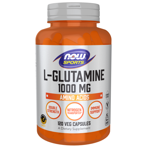 L-Glutamina, Doble Fuerza 1000 mg (120 Veg Caps) / L-Glutamine, Double Strength 1000 mg