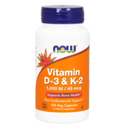 Vitamina D-3 1000 iu K-2 45 mcg (120 VCAPS)/ Vitamin D-3 & K-2 1000 IU 45 mcg
