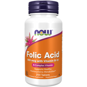 Ácido fólico con Vitamina B-12 800 mcg (250 tablets) / Folic Acid  with Vitamin B-12