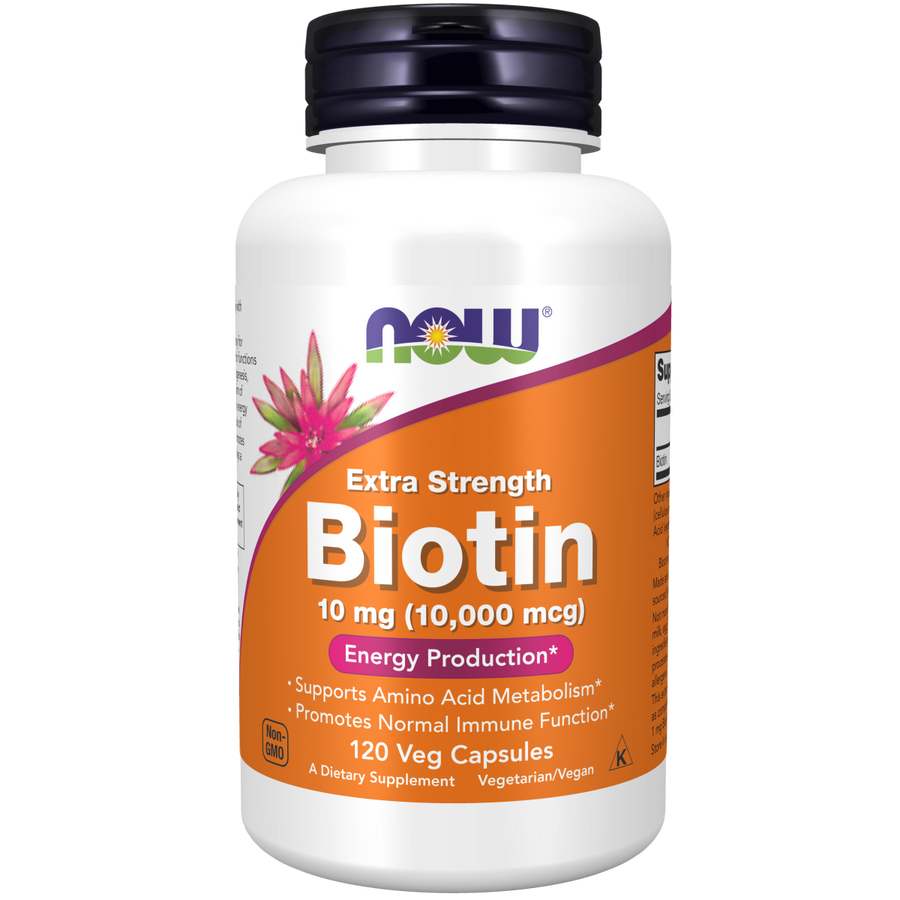 Biotin 10 mg (10,000 mcg) 120 Veg Caps / Biotina10 mg (10,000 mcg)