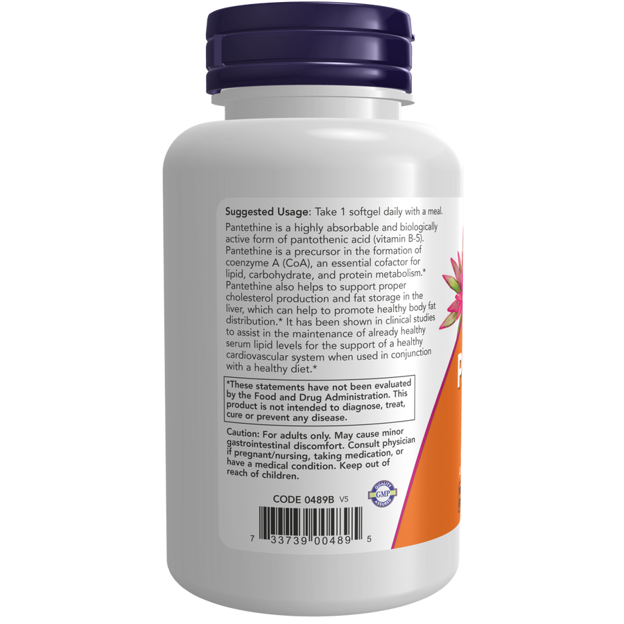 Pantethine 600 mg (60 Softgels)/ Pantetina