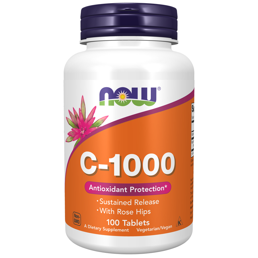 Vitamina C 1000mg con Escaramujo (100 tablets)/ Vitamin C-1000mg With Rose hips. LIBERACION SOSTENITA/ SUSTAINABLE RELEASE.