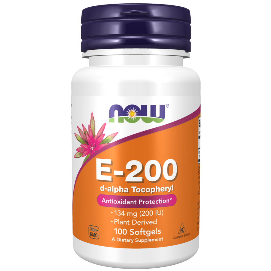Vitamina E-200 D-Alfa Tocoferil (100 Softgels) / Vitamin E-200 D-Alpha Tocopheryl