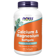 Calcio y Magnesio 1000mg/500mg (240 capsulas blandas) / Calcium & Magnesium Softgels