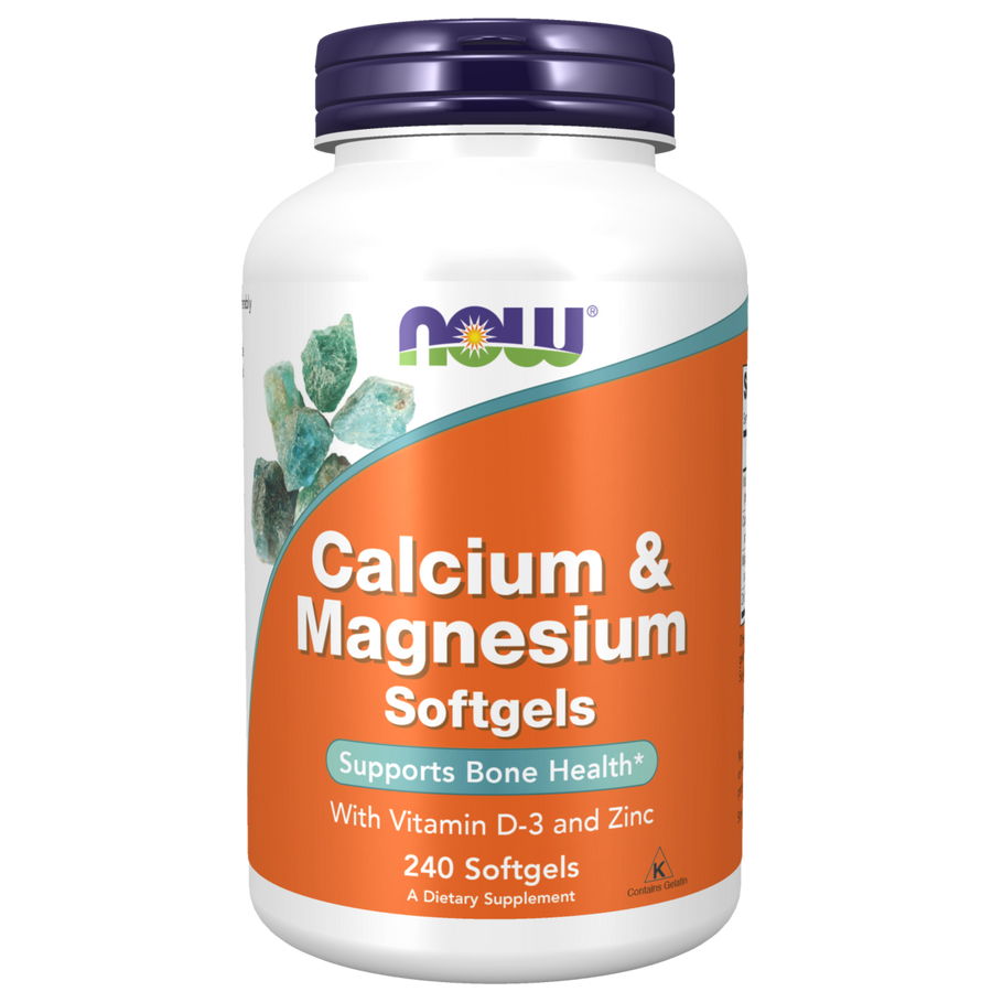 Calcio y Magnesio 1000mg/500mg (240 capsulas blandas) / Calcium & Magnesium Softgels