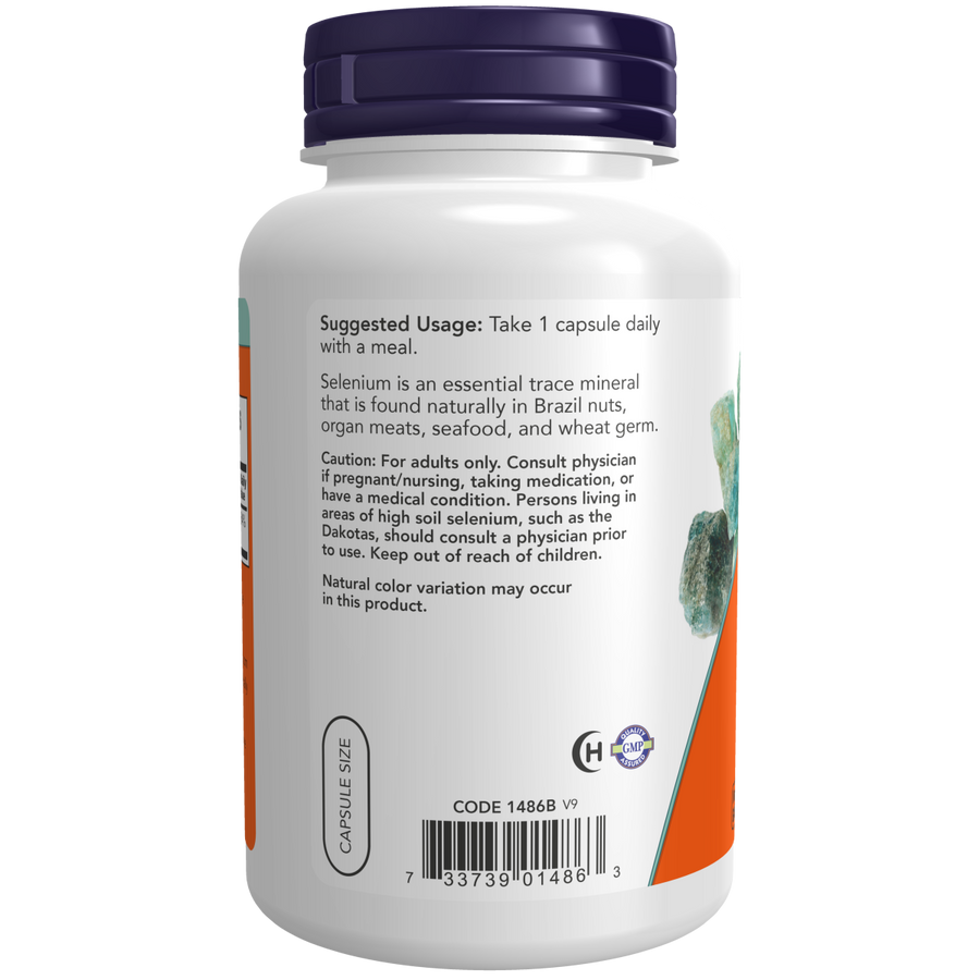 Selenio 200 mcg (180 Veg Capsules) /Selenium 200 mcg