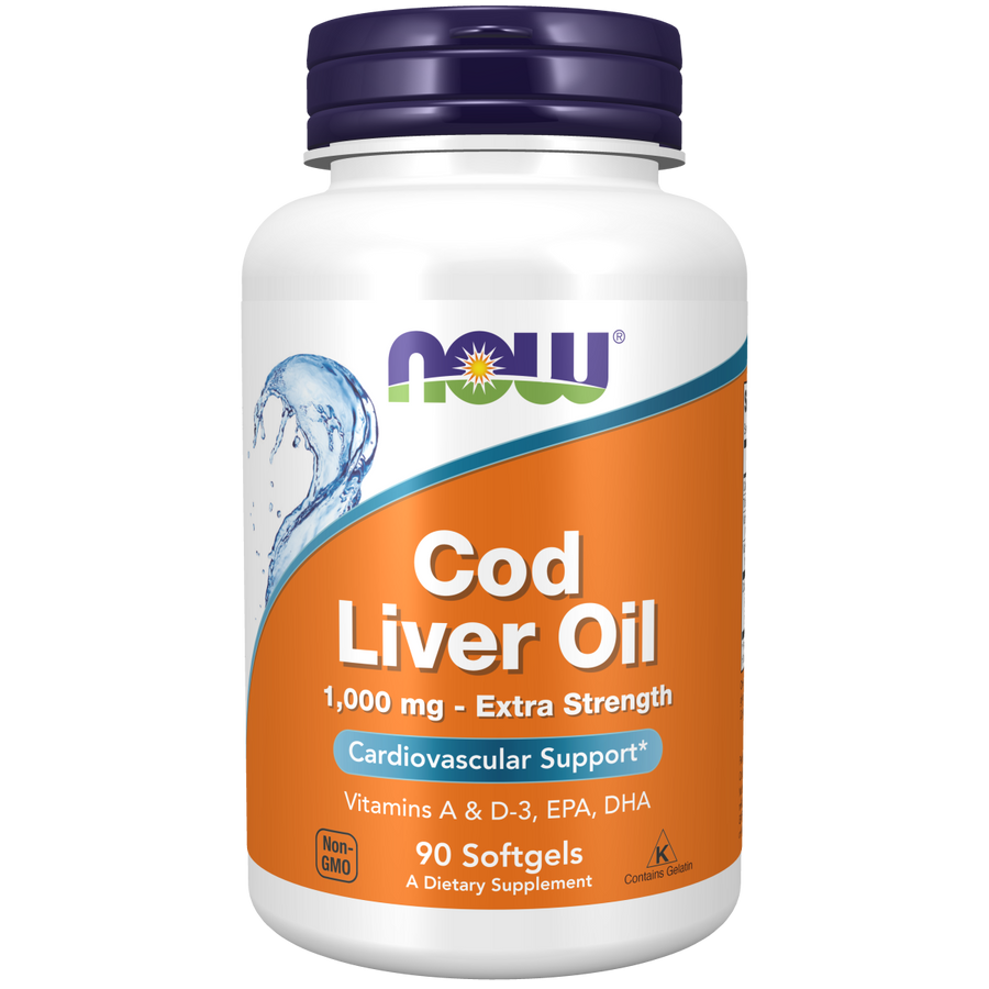 Aceite de hígado de bacalao, extrafuerte 1,000 mg (90 SFG) / Cod Liver Oil, Extra Strength 1,000 mg