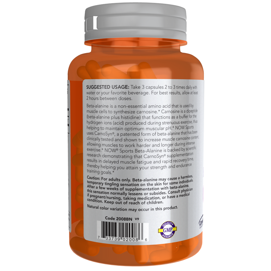 Beta-Alanina 750 mg (120 Veg Caps) /Beta-Alanine 750 mg