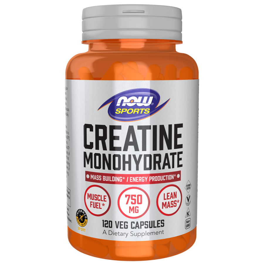 Monohidrato de Creatina 750 mg (120 Veg Caps)/ Creatine Monohydrate 750 mg