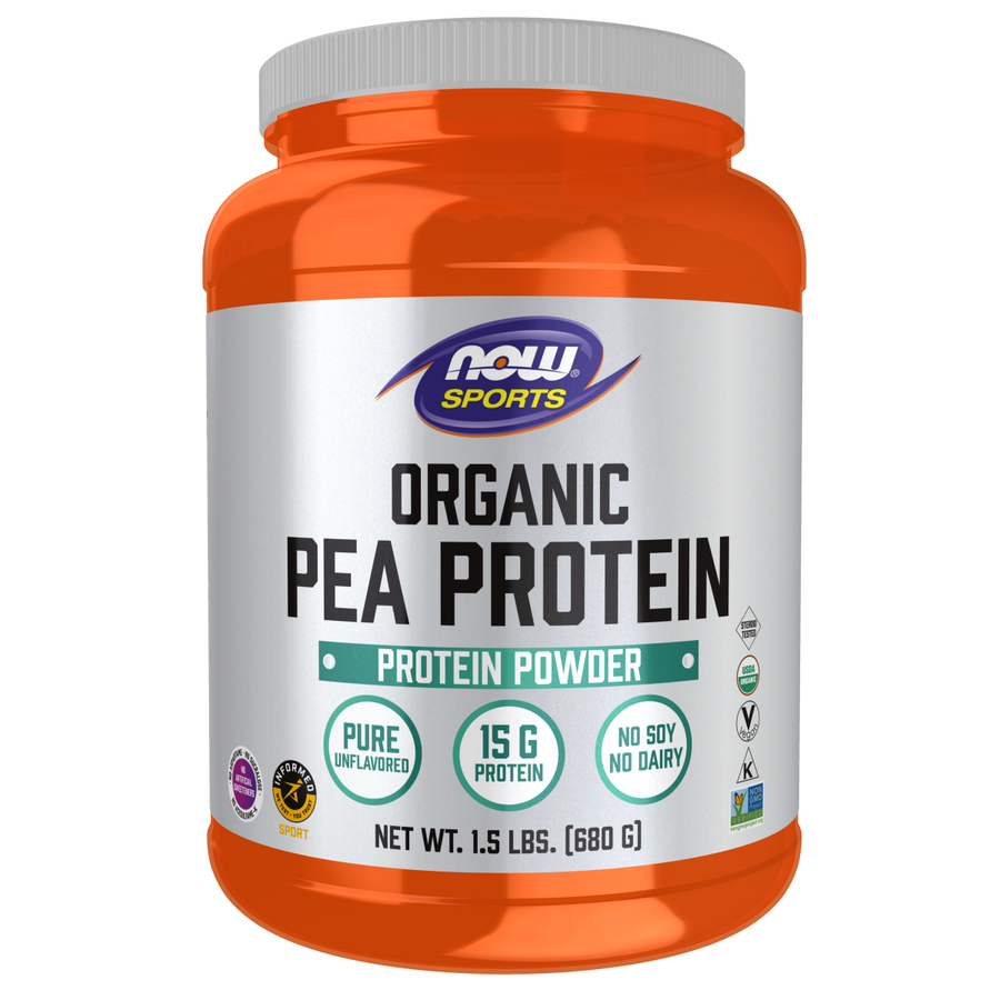 Pea Protein, Organic Powder 680gr (1.5 lbs)/ Proteína de guisante, polvo orgánico