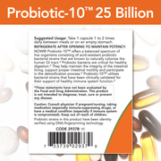 Probióticos 10-25 Billones (30 VegCaps) / Probiotic-10 strains 25 Billion