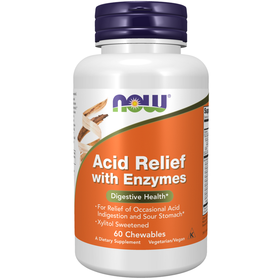 Alivio de acidez con enzimas (60 Chewables) / Acid Relief with Enzymes