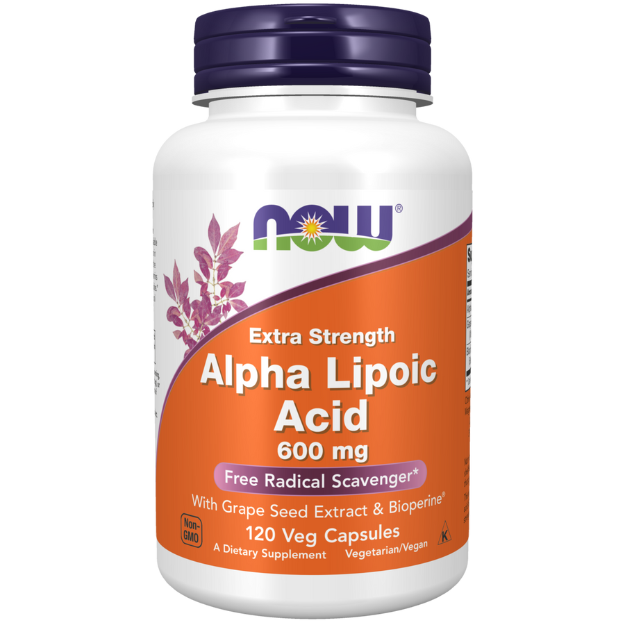 Ácido alfa lipoico 600 mg (120 VCAPS)/Alpha Lipoic Acid 600 mg
