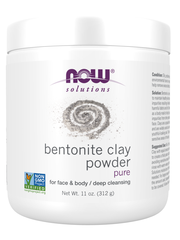 Polvo de arcilla de bentonita 312 gm/Bentonite clay power 11 oz