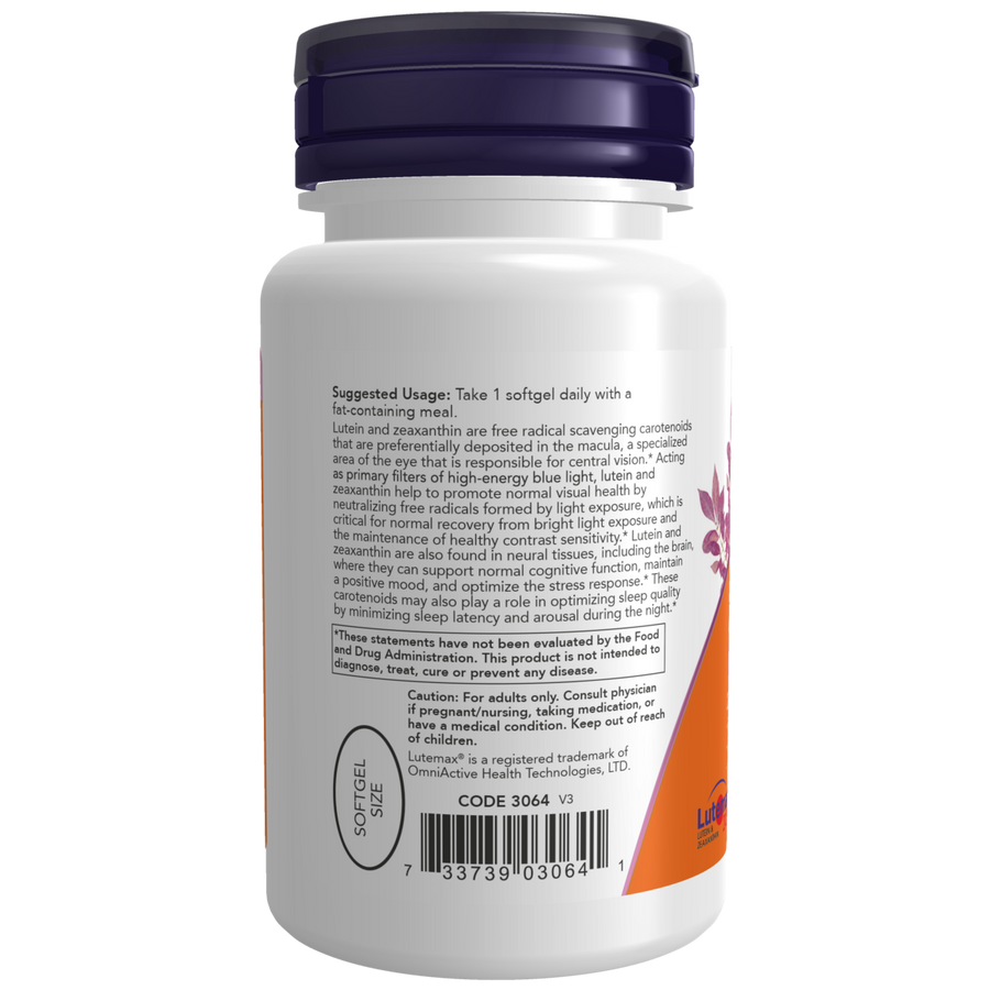 Luteína y Zeaxantina / Lutein & Zeaxanthin 60 SGELS