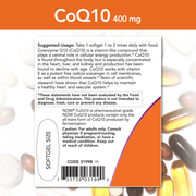 CoQ10 400 mg (30 Softgels) capsulas blandas