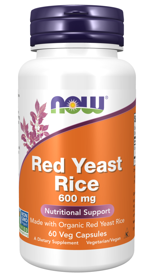 Arroz de Levadura Roja 600 mg 60 Cápsulas Vegetales/Red Yeast Rice